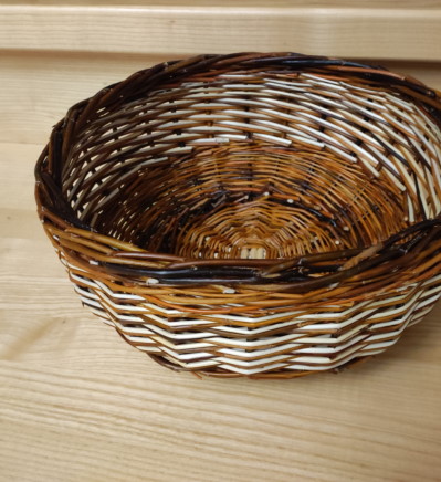 Corbeille ronde en osier